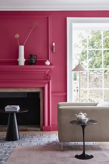Fuchsia roze schouw
